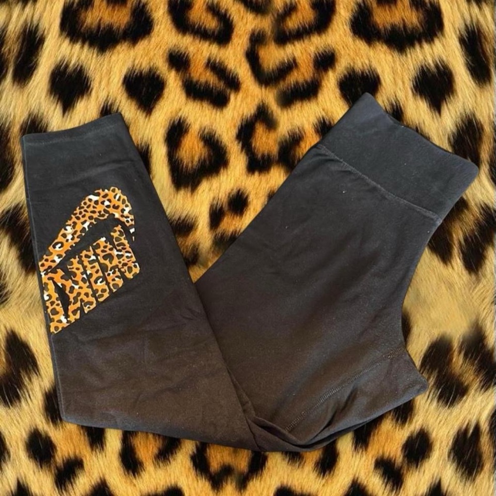Nike Black Chetah Print Leggings